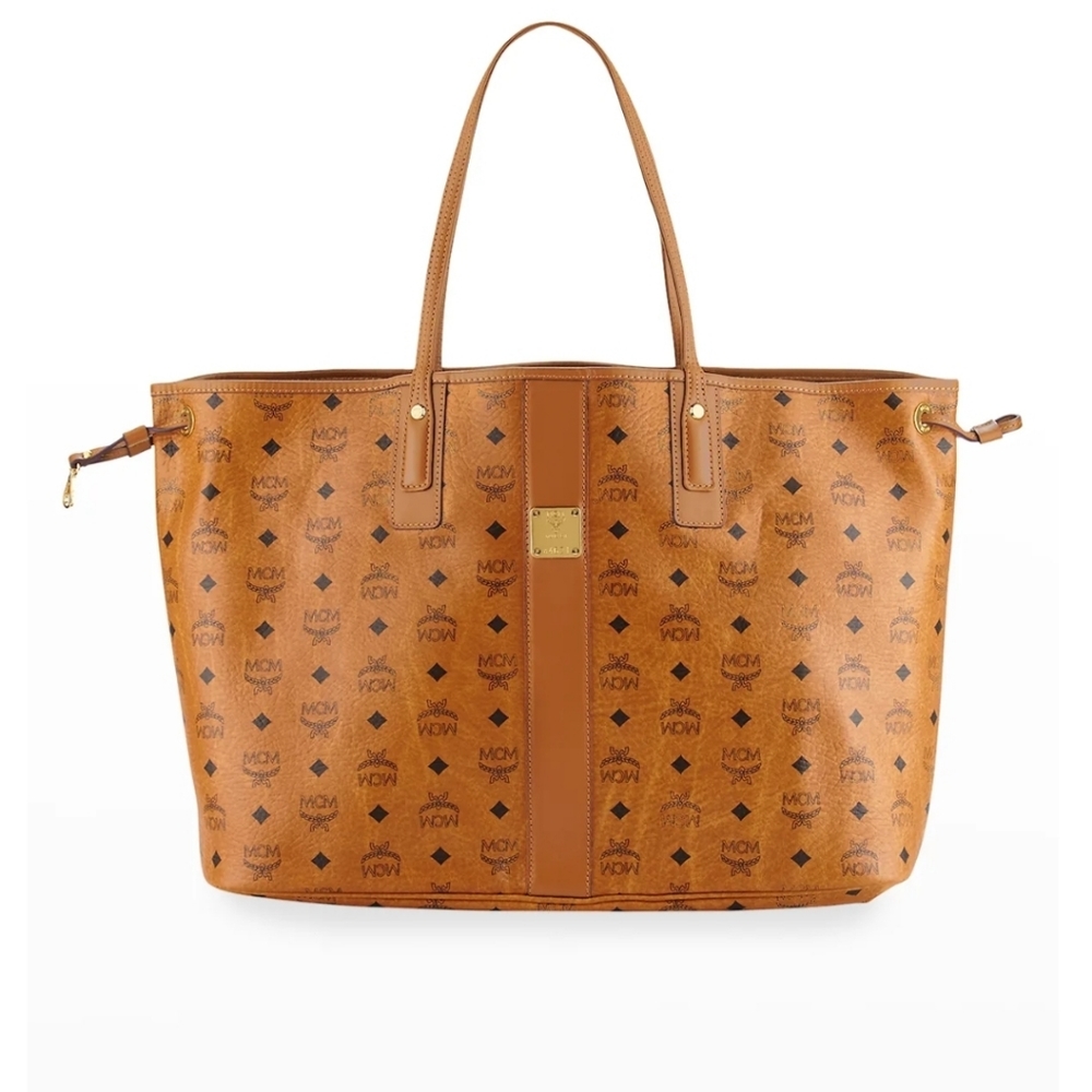 AUTHENTIC MCM Liz Reversible Large Visetos Tote Bag